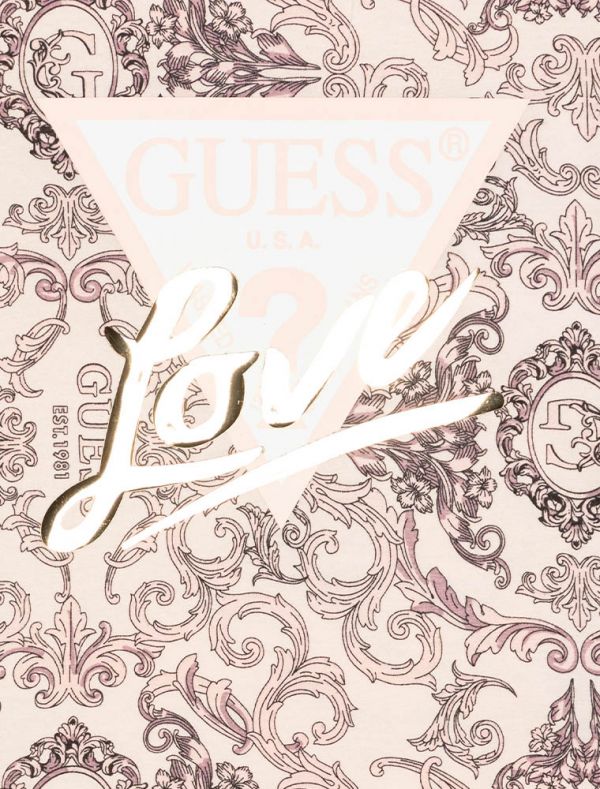 T-shirt manica corta Guess - baroque rose