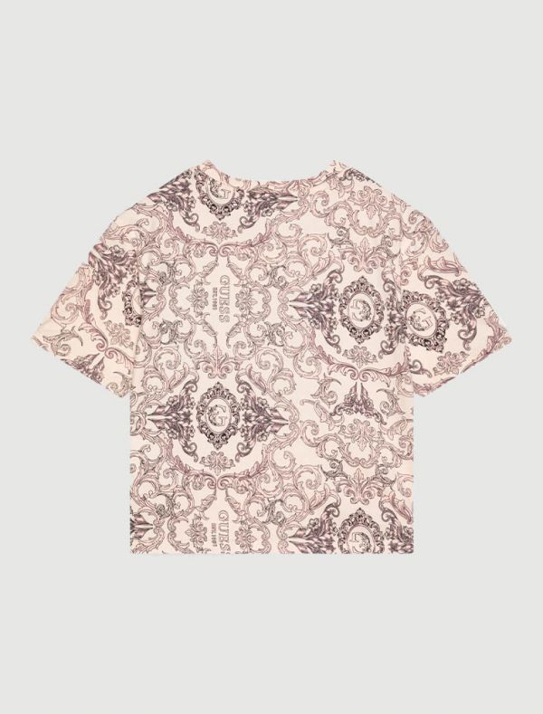 T-shirt manica corta Guess - baroque rose