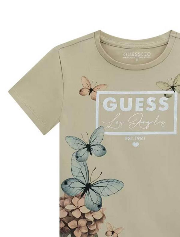 T-shirt manica corta Guess - verde oliva