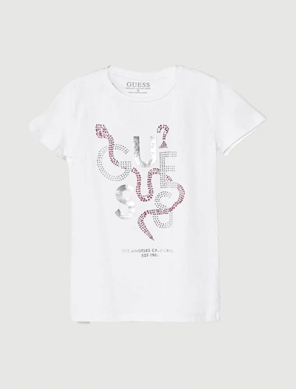 T-shirt manica corta Guess - bianco