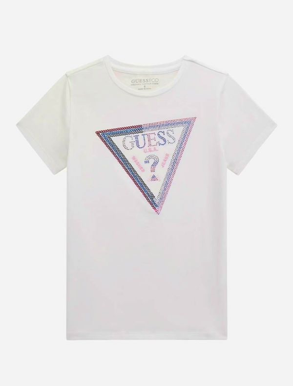 T-shirt manica corta Guess - bianco