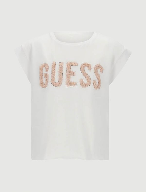 T-shirt manica corta Guess - bianco