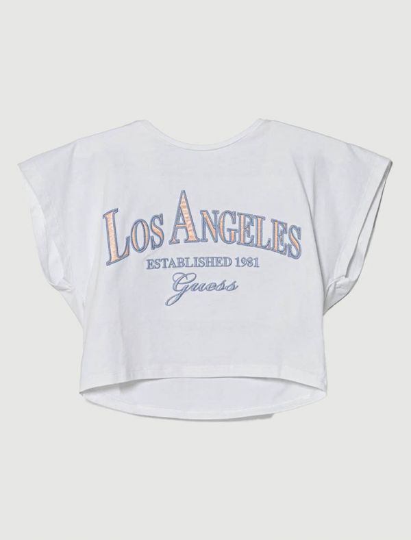 T-shirt manica corta Guess - bianco