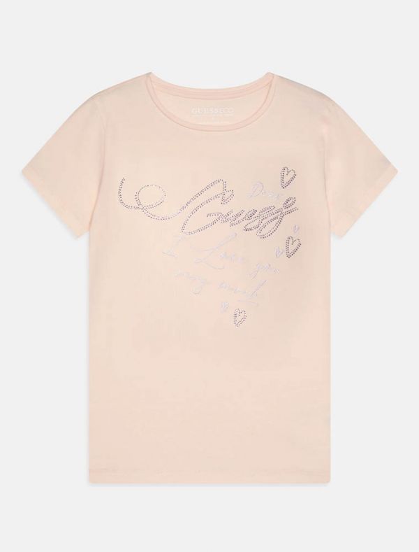 T-shirt manica corta Guess - rosa