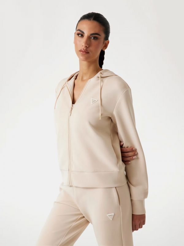 Felpa sportiva aperta Guess - beige