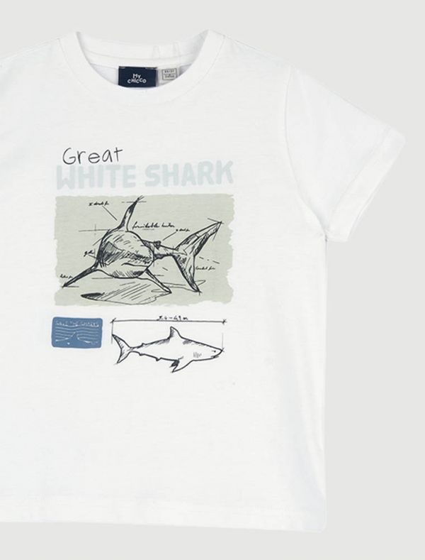 T-shirt manica corta Chicco - bianco