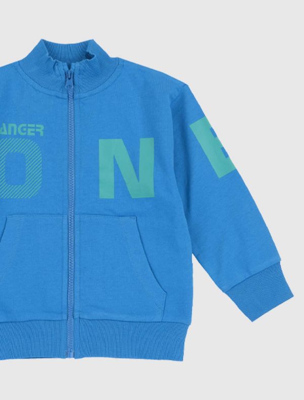 Maglia in felpa aperta Chicco - azzurro