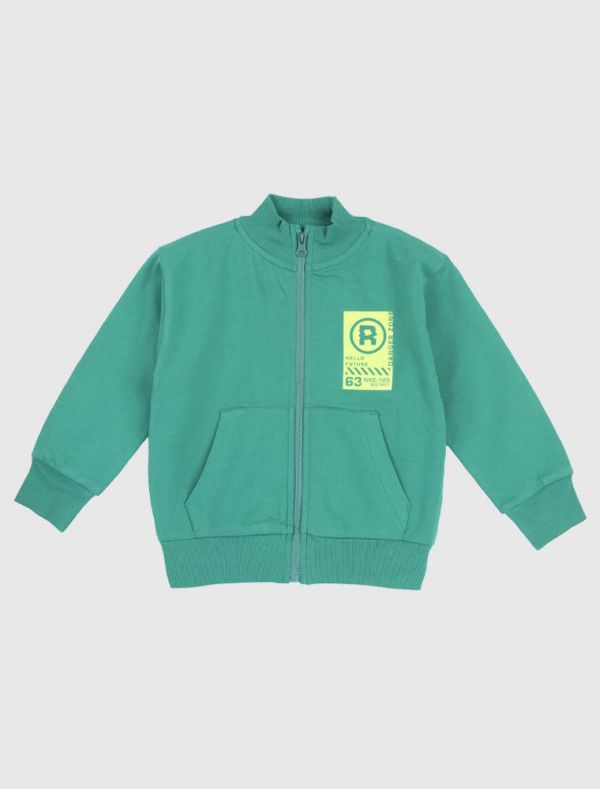 Maglia in felpa aperta Chicco - verde