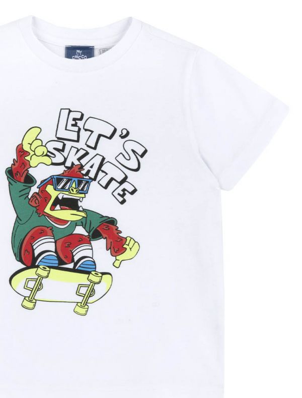 T-shirt manica corta Chicco - bianco