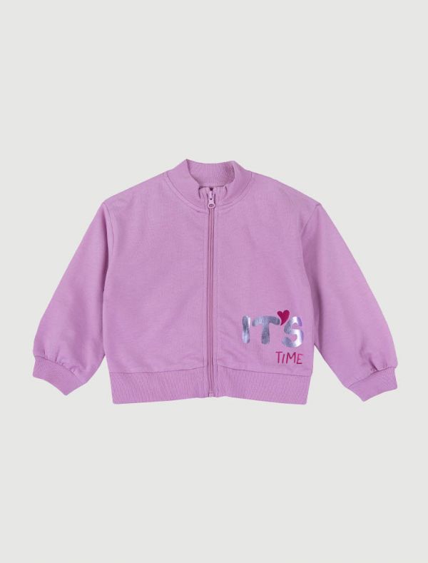 Maglia in felpa aperta Chicco - rosa - 0