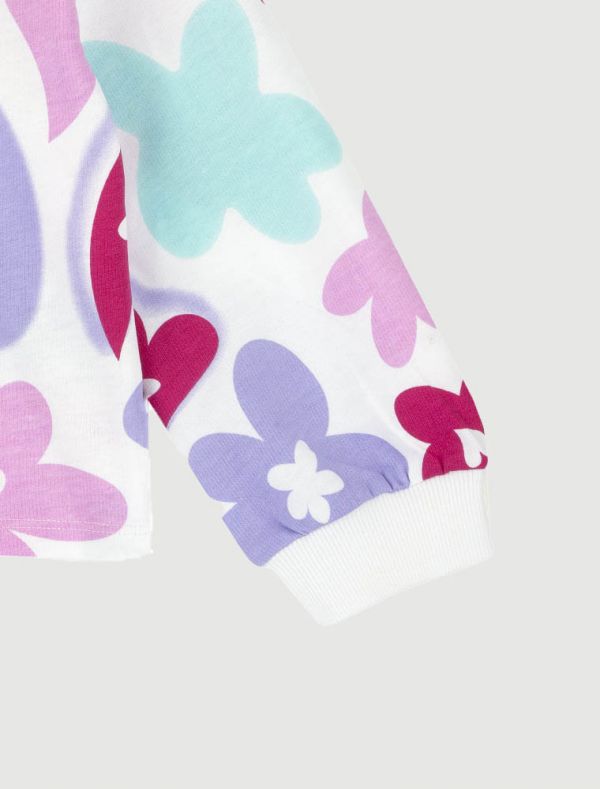 Maglia in felpa Chicco - bianco rosa