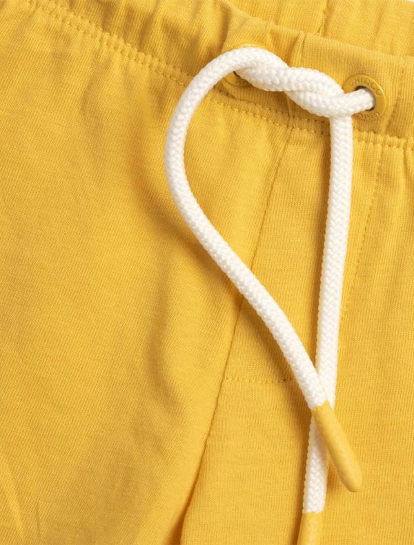 Completo maglia e pantalone corto Chicco - bianco giallo