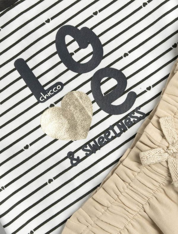 Completo maglia e pantalone corto Chicco - grigio