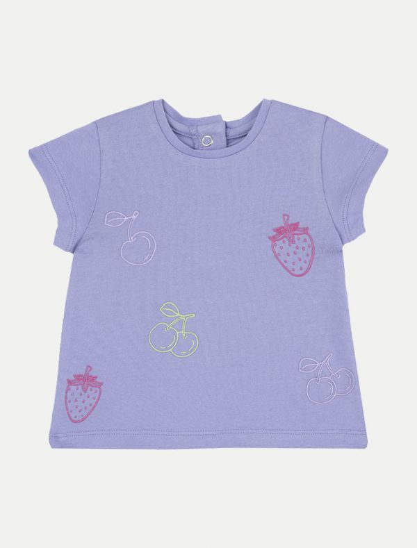 T-shirt manica corta Chicco - lilla