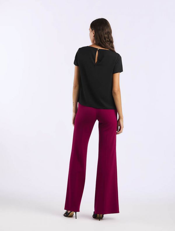 Camicia manica corta Rinascimento - nero
