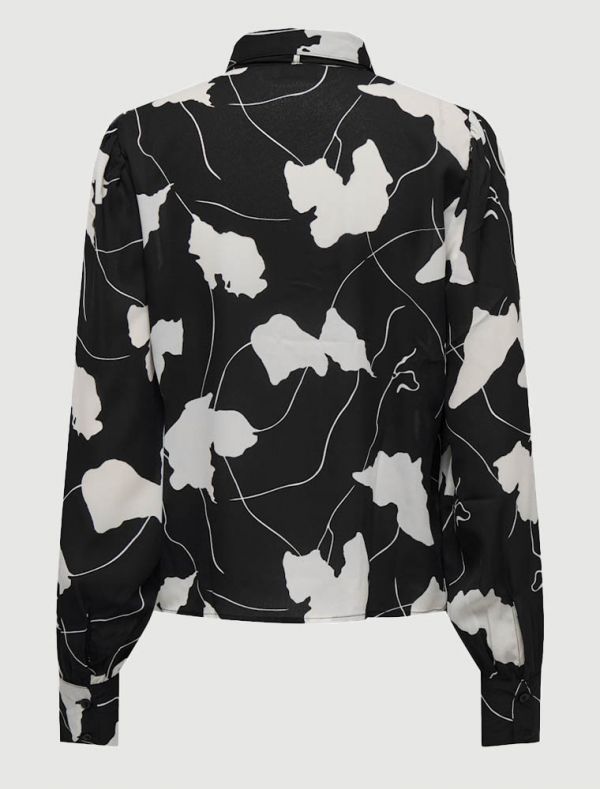Camicia manica lunga giovane Jdy - nero bianco