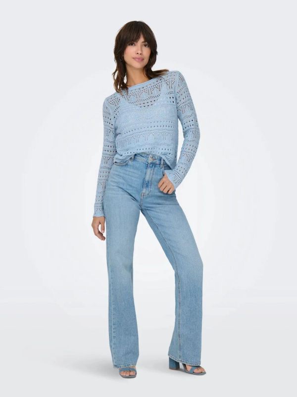 Maglia manica lunga Jdy - azzurro