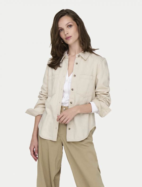 Camicia manica lunga Only - ecru