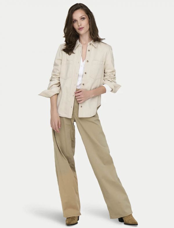 Camicia manica lunga Only - ecru