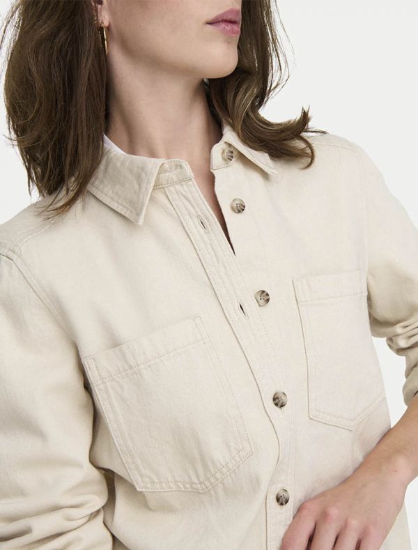 Camicia manica lunga Only - ecru