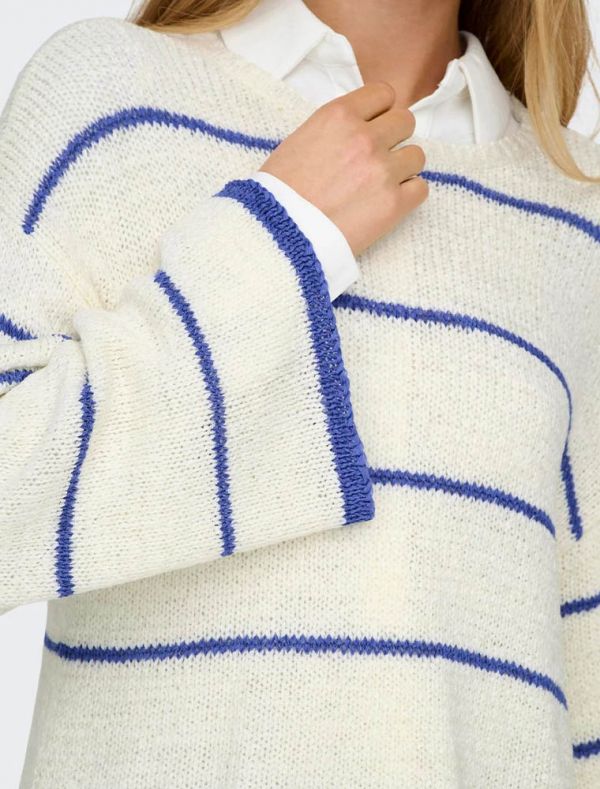 Pullover manica lunga Only - cloud dancer