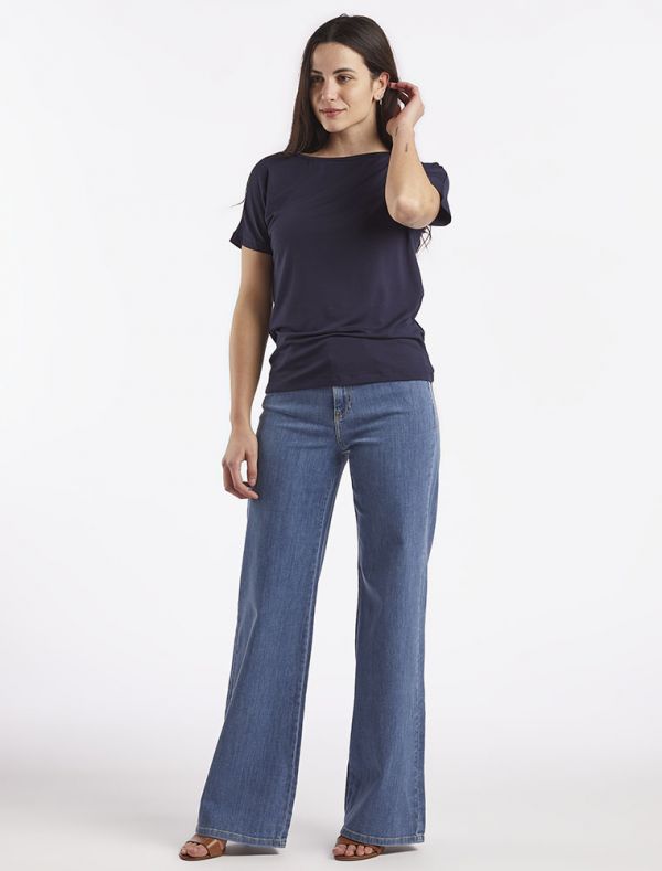 T-shirt manica corta Emme - blu
