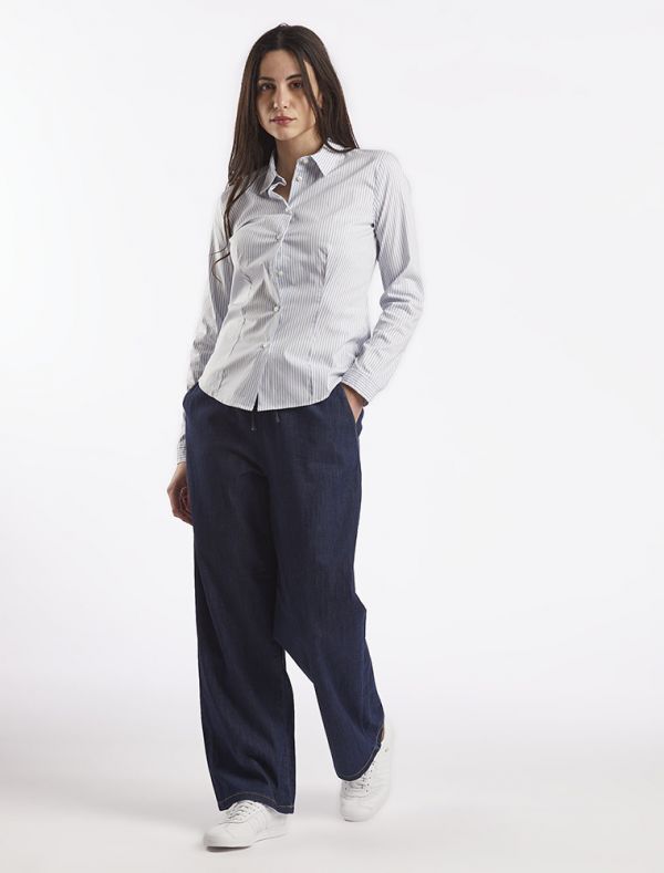 Camicia manica lunga Emme - azzurro