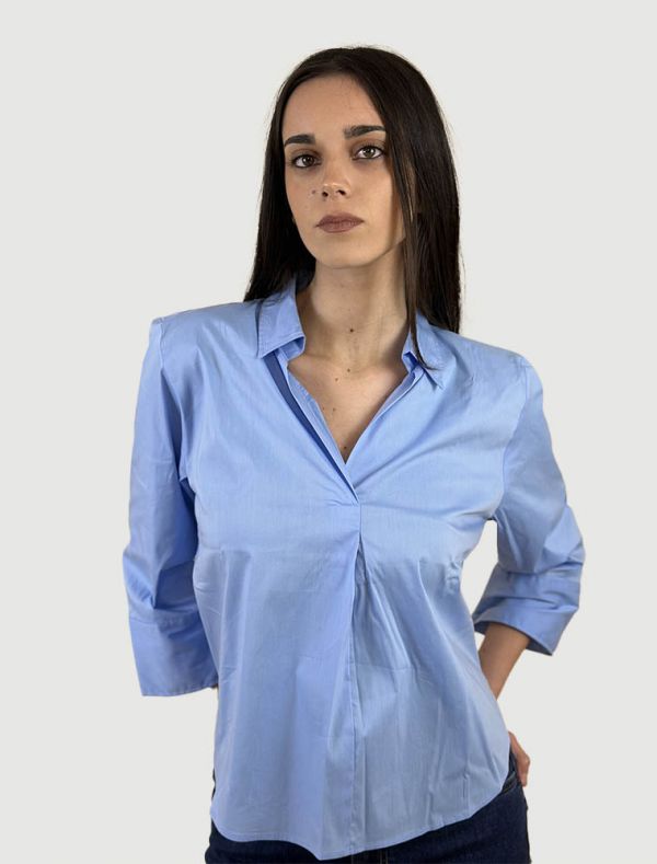 Camicia manica lunga Emme - azzurro