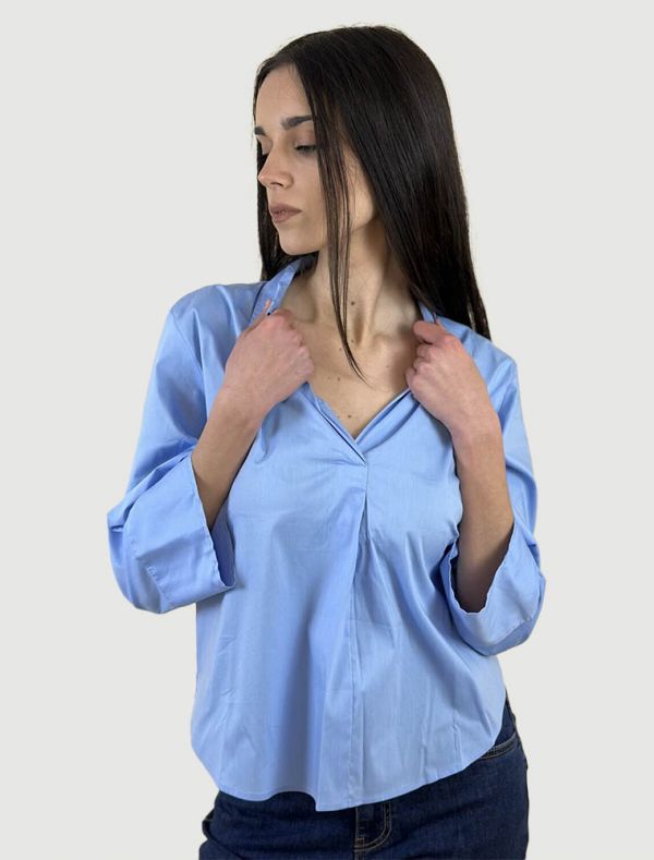 Camicia manica lunga Emme - azzurro