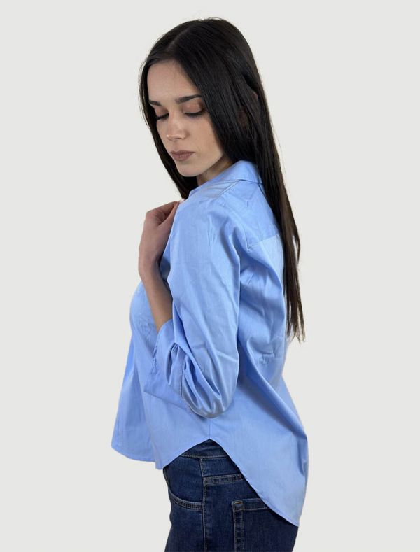 Camicia manica lunga Emme - azzurro