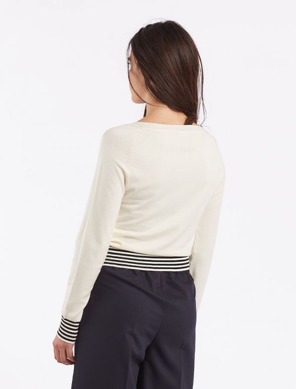 Maglia manica lunga Emme - burro