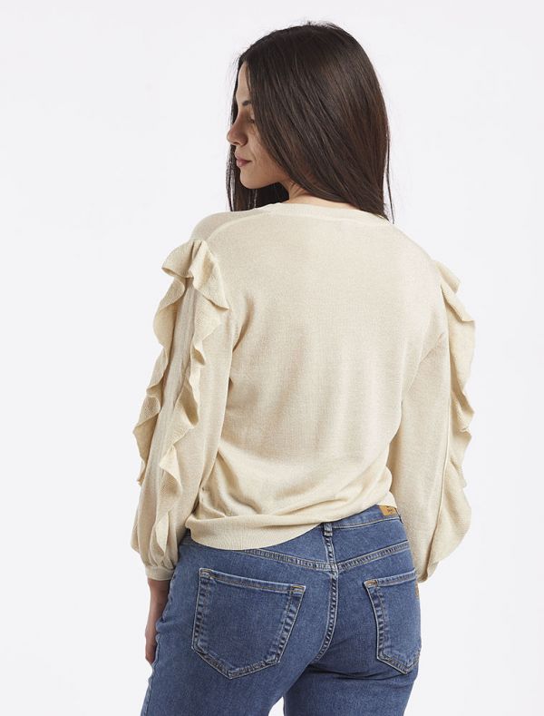 Maglia manica lunga Emme - burro
