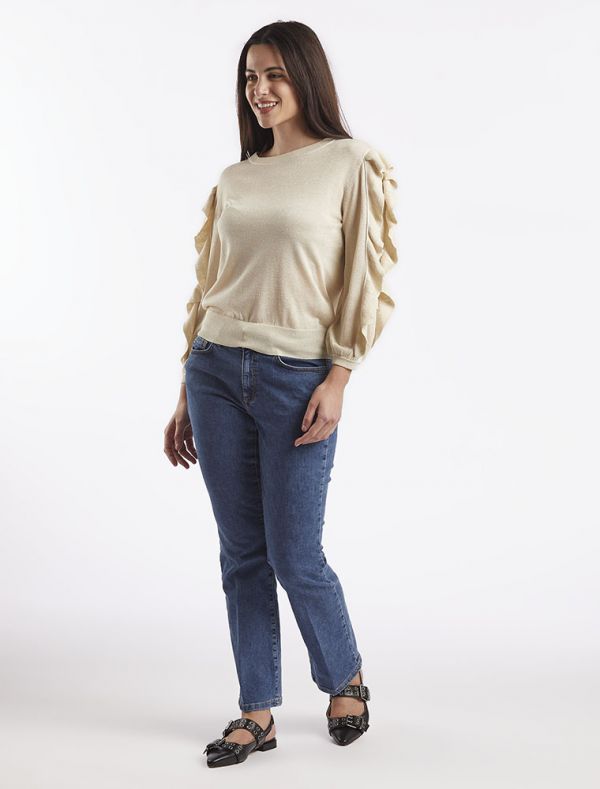 Maglia manica lunga Emme - burro