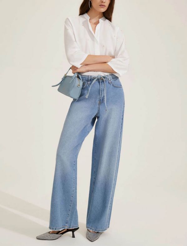 Pantalone jeans Emme - blu chiaro