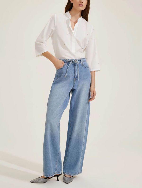 Pantalone jeans Emme - blu chiaro
