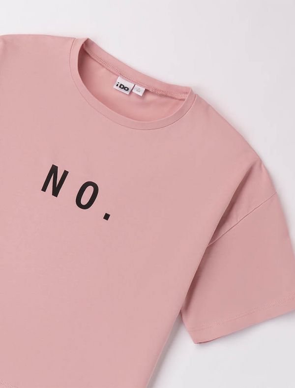T-shirt manica corta I Do - rosa