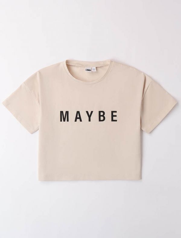T-shirt manica corta I Do - sand