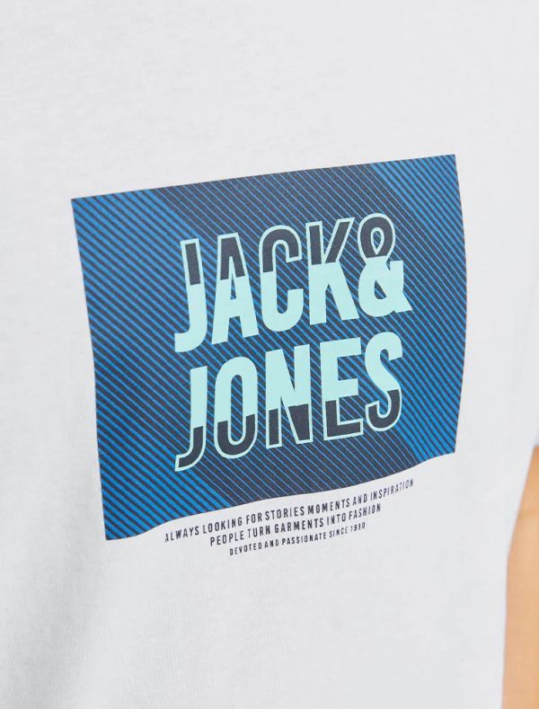 T-shirt manica corta Jack & Jones - white