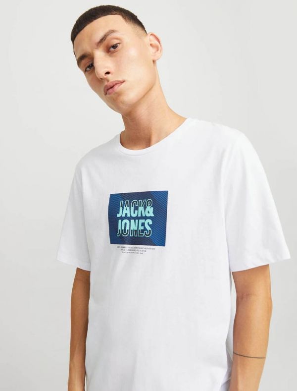 T-shirt manica corta Jack & Jones - white