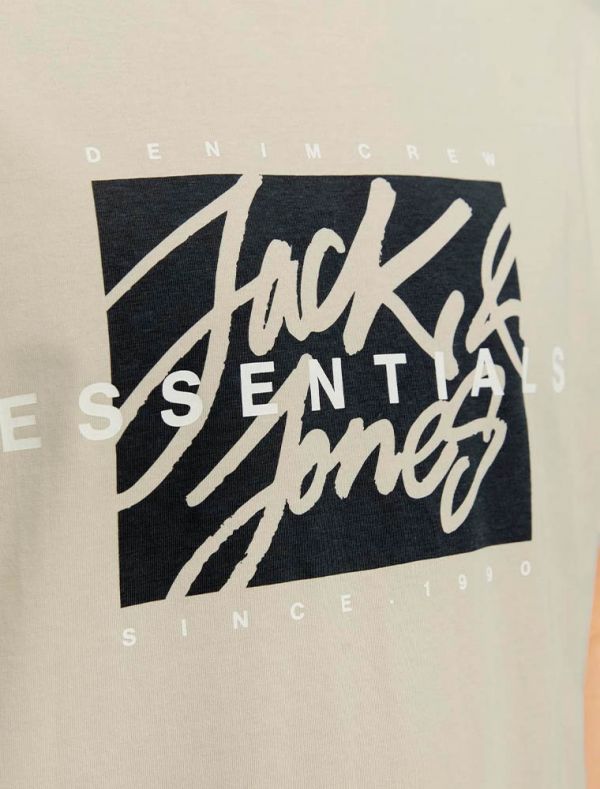 T-shirt manica corta Jack & Jones - beige
