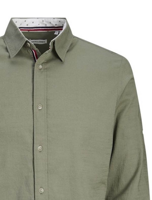 Camicia manica lunga casual Jack & Jones - green