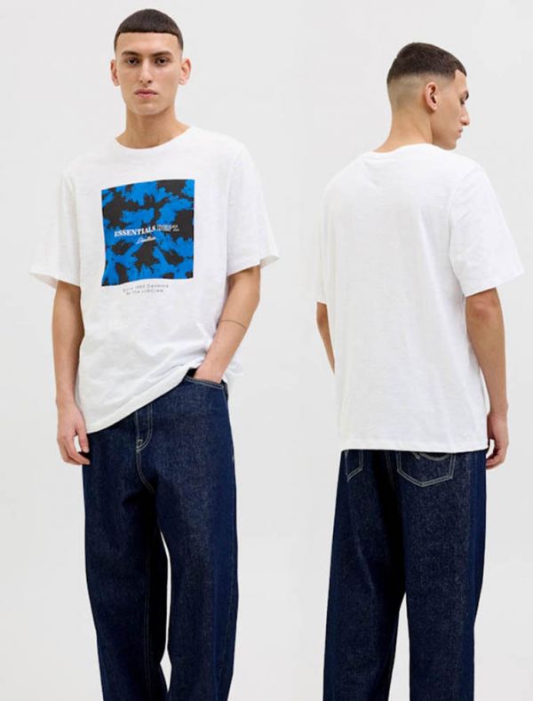 T-shirt manica corta Jack & Jones - white