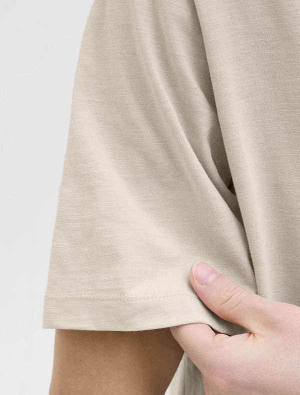 T-shirt manica corta Jack & Jones - beige chiaro