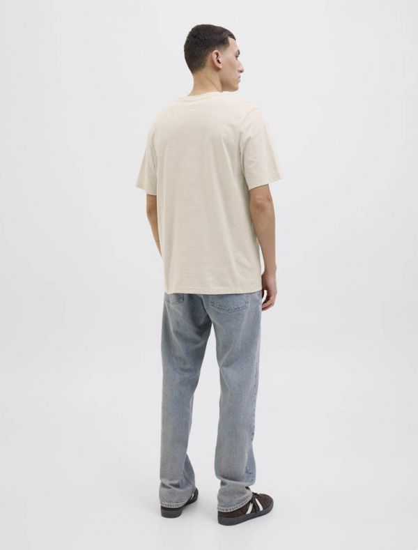 T-shirt manica corta Jack & Jones - beige chiaro
