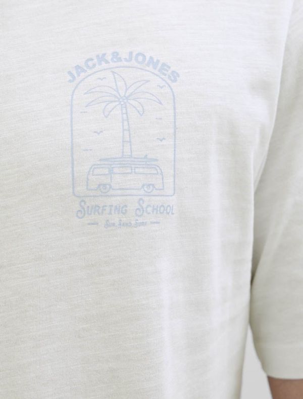 T-shirt manica corta Jack & Jones - bianco
