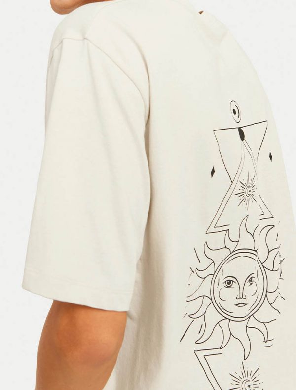 T-shirt manica corta Jack & Jones - beige chiaro