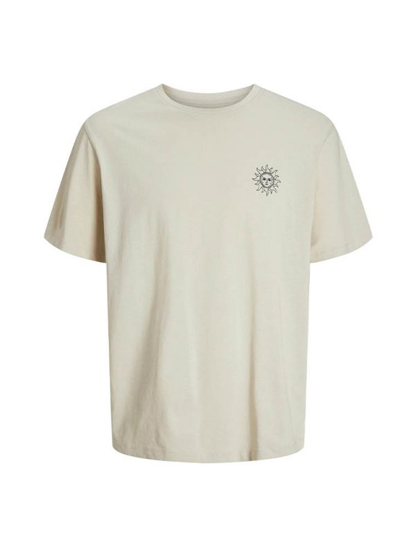 T-shirt manica corta Jack & Jones - beige chiaro