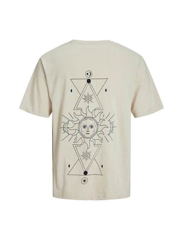 T-shirt manica corta Jack & Jones - beige chiaro