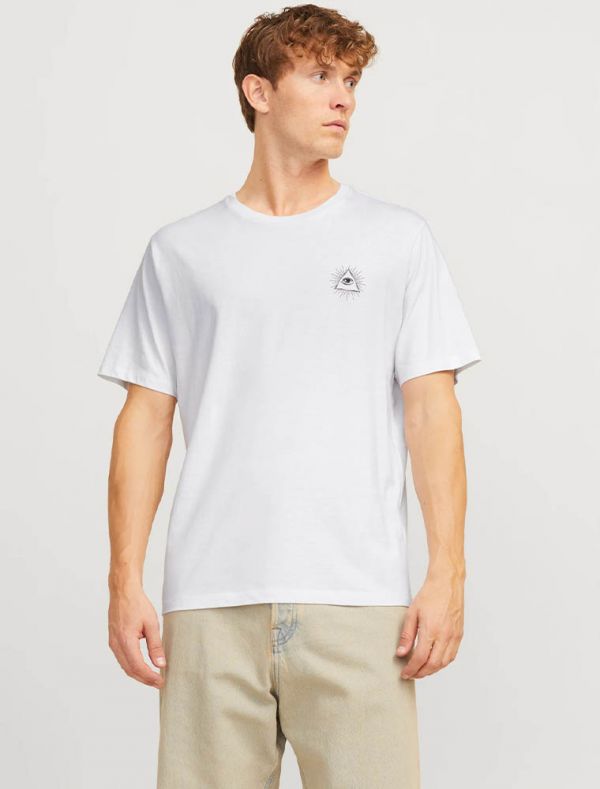 T-shirt manica corta Jack & Jones - white