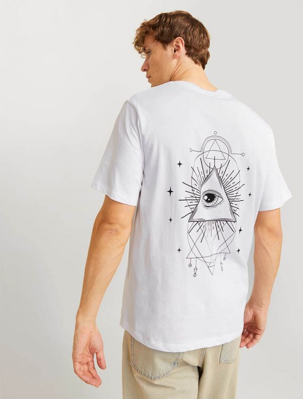 T-shirt manica corta Jack & Jones - white